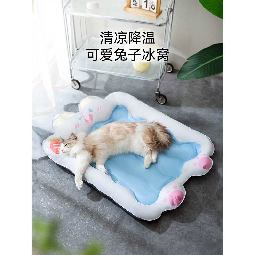 日本进口宠物冰垫猫咪夏季猫窝狗窝垫子降温用狗凉席凉垫夏天冰窝