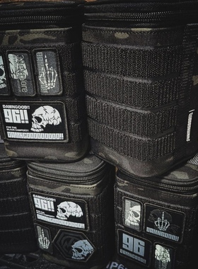 38联名38explore户外露营战术魔术贴贴章士气章damngood鬼手指款