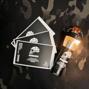 damngood户外露营gz灯贴纸goalzero灯黑化战术风格骷髅头贴纸