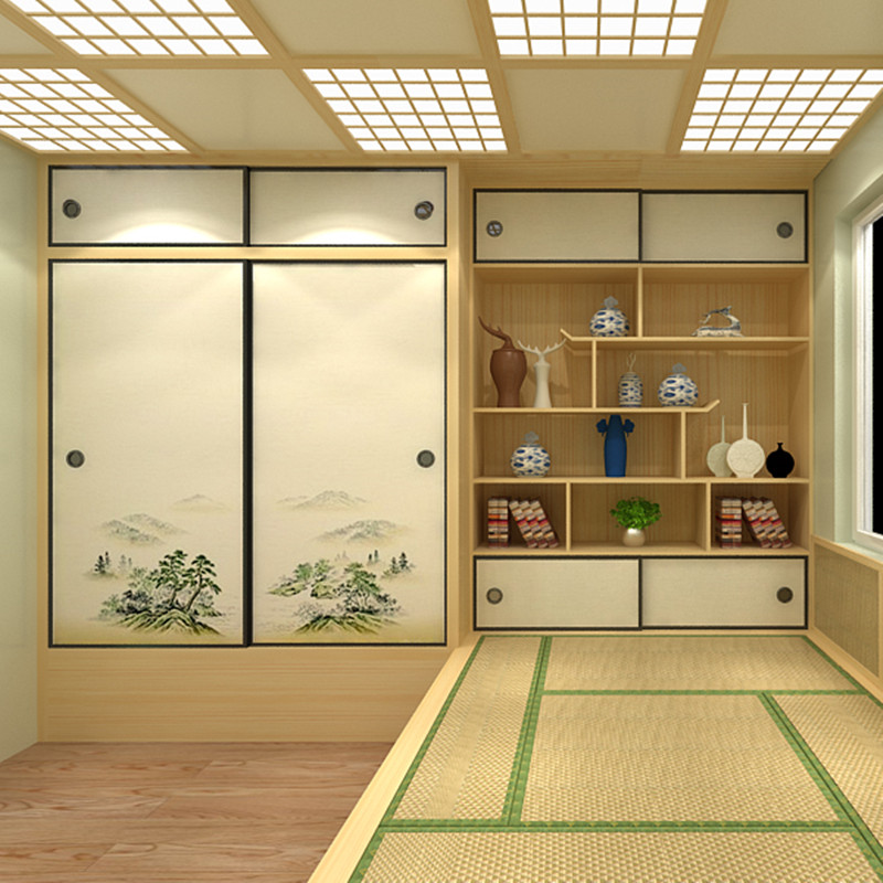榻榻米床衣柜一体实木客厅塌塌米床日式地台床储物榻榻米定制整体