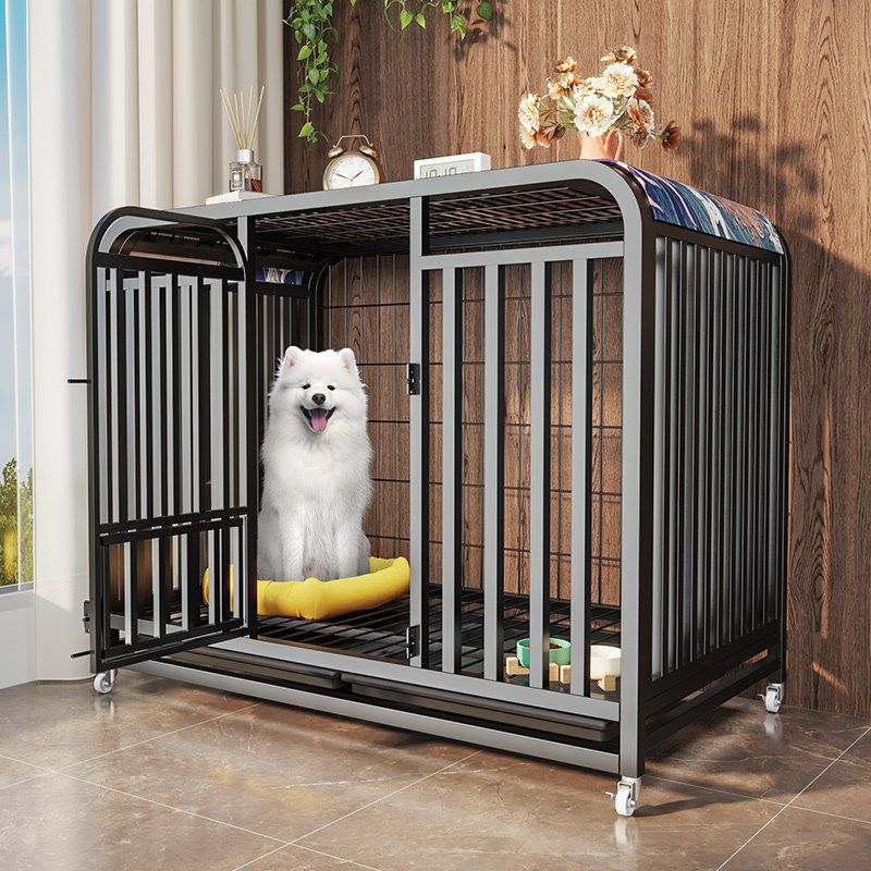 狗笼子大型犬中型犬带厕所家用室内外金毛拉布拉多宠物狗狗笼狗窝