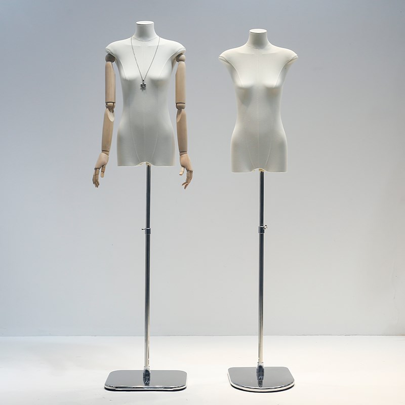 韩版服装店扁身模特道具女平胸半全身橱窗女M装假人偶台模特展示