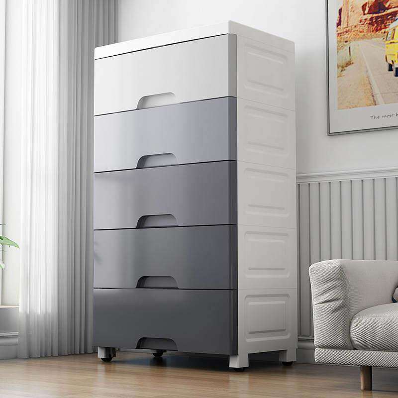 48-70宽渐变抽屉n式收纳柜子渐变色收纳柜儿童家用塑料衣柜组装柜