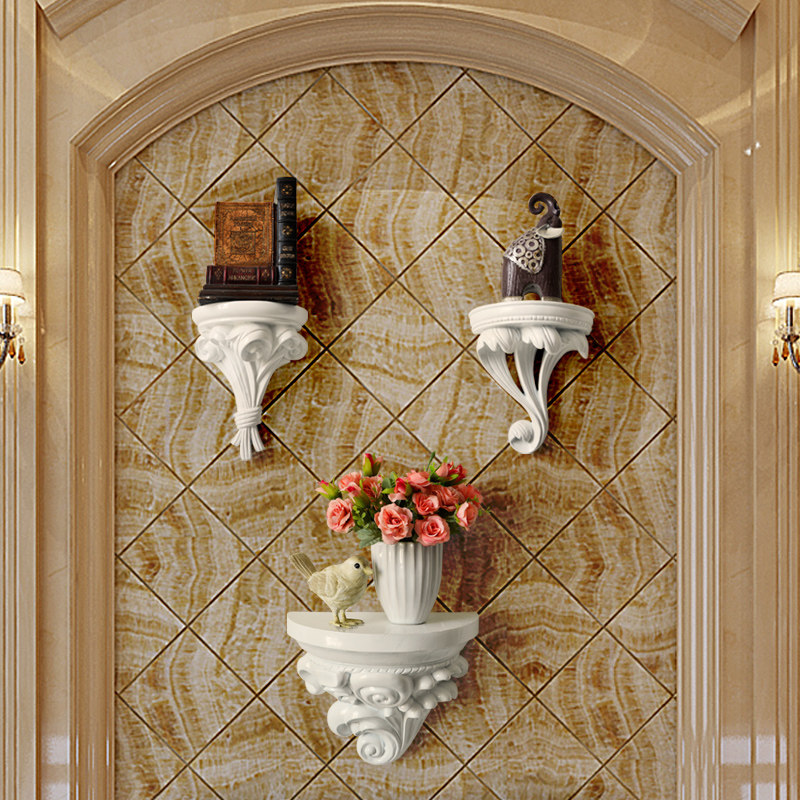 欧式壁挂置物架墙壁挂饰隔板沙发装饰品客厅创意挂件饰品墙上挂架