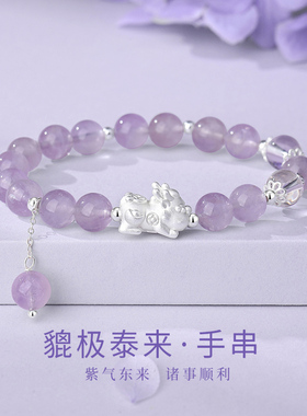 999纯银貔貅手链女生轻奢小众精致2025新款手串情人节礼物送女友