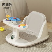 婴幼儿浴凳宝宝可坐防侧翻洗澡凳感温加大加宽W儿童沐浴座椅