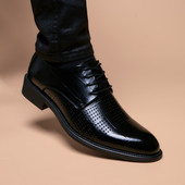 夏季 皮鞋 男真皮透气商务正装 韩版 尖头系带内增高英伦镂空休闲凉鞋