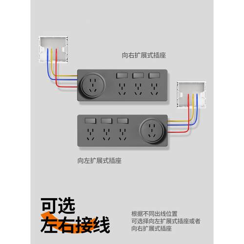 国际电工86型展扩房式插座21厨拓展孔轨道插72041座多孔转换器无