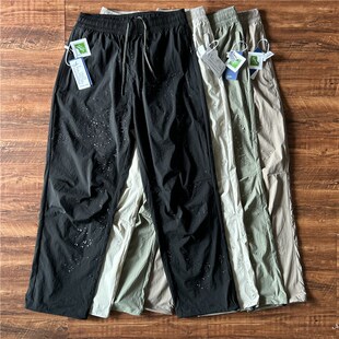 戶外運(yùn)動登山褲 直筒速干褲 防f水傘兵闊腿褲 輕薄機(jī)能褲 夏透氣防鼓