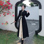 秋季 喂奶衣产后长 嫩妈款 外出哺d乳衣国风改良旗袍连衣裙时尚 中式