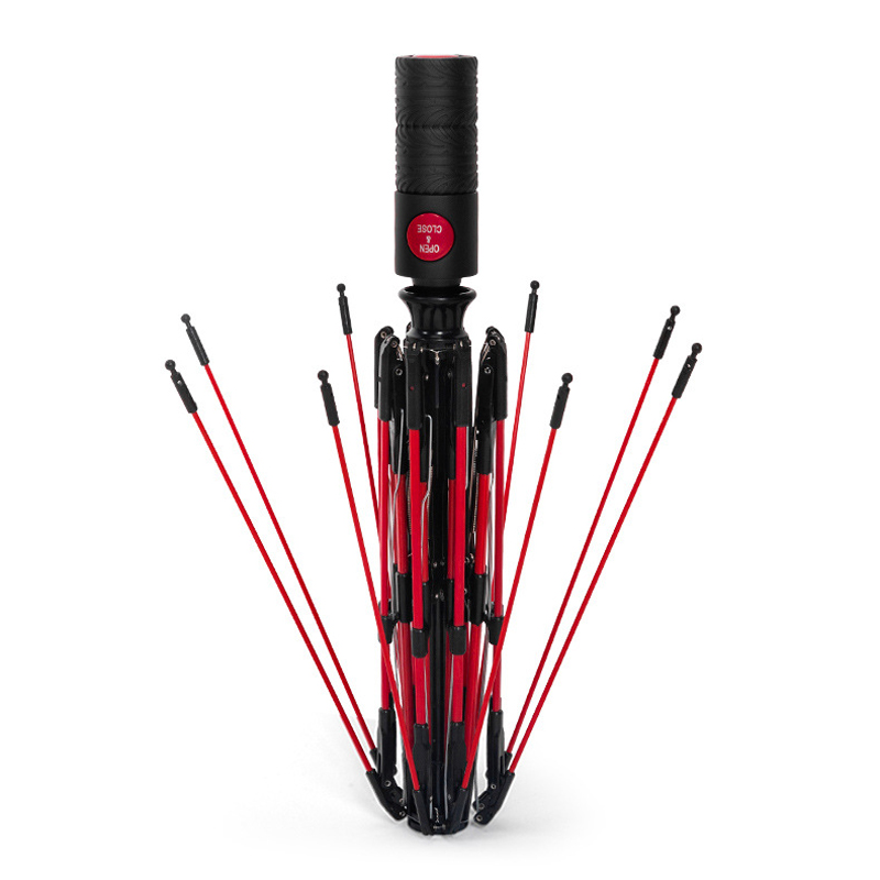 红色伞架全自动折叠雨伞男潮个性创意男士学生帅气遮阳伞晴雨两用