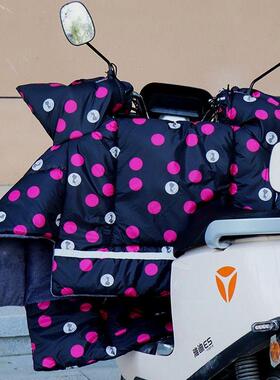 电动车挡风防被冬28346季加绒加厚防水加大寒保暖电瓶摩三轮防车