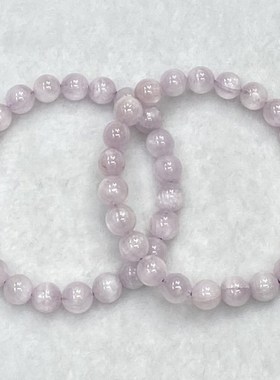 天然拉丝紫锂辉手链女款单圈时尚小清新简约水晶手串饰品礼物百搭