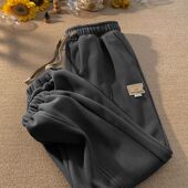 300斤束脚卫裤 美式 男冬季 大码 新款 潮流宽松休闲运动裤 复古潮裤 子