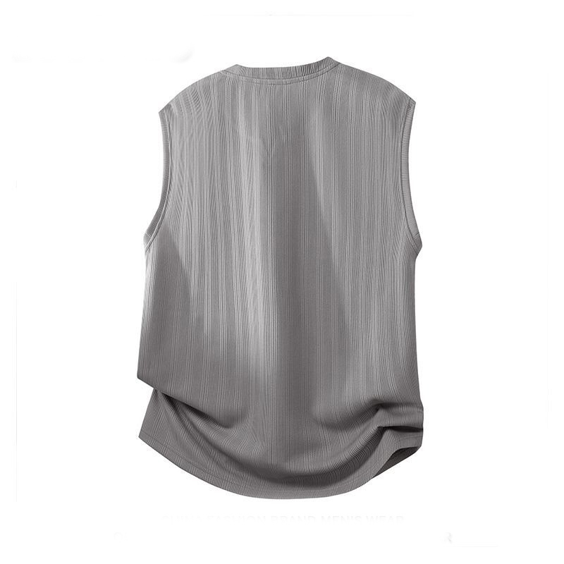 大码300斤时尚潮流V领设计背心