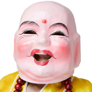 大头面佛道具服装面具大罗汉出笑舞狮佛道具表演社火头套佛公醒狮