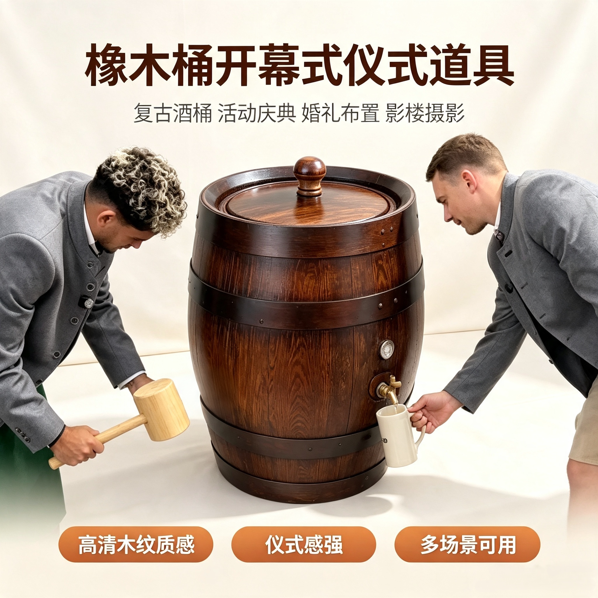 橡木桶开幕式仪式活动装酒酿酒桶橡木酒具