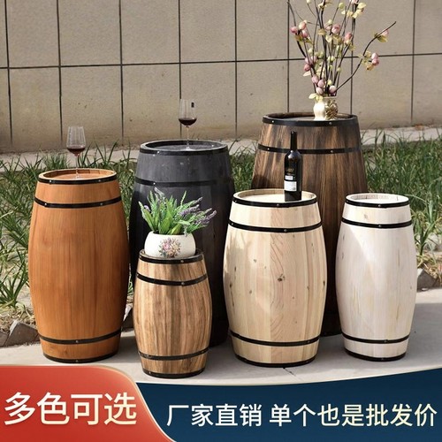 装饰橡木桶葡萄摆件酒吧庄园展会网红婚礼道具婚庆酒桶橡木装饰