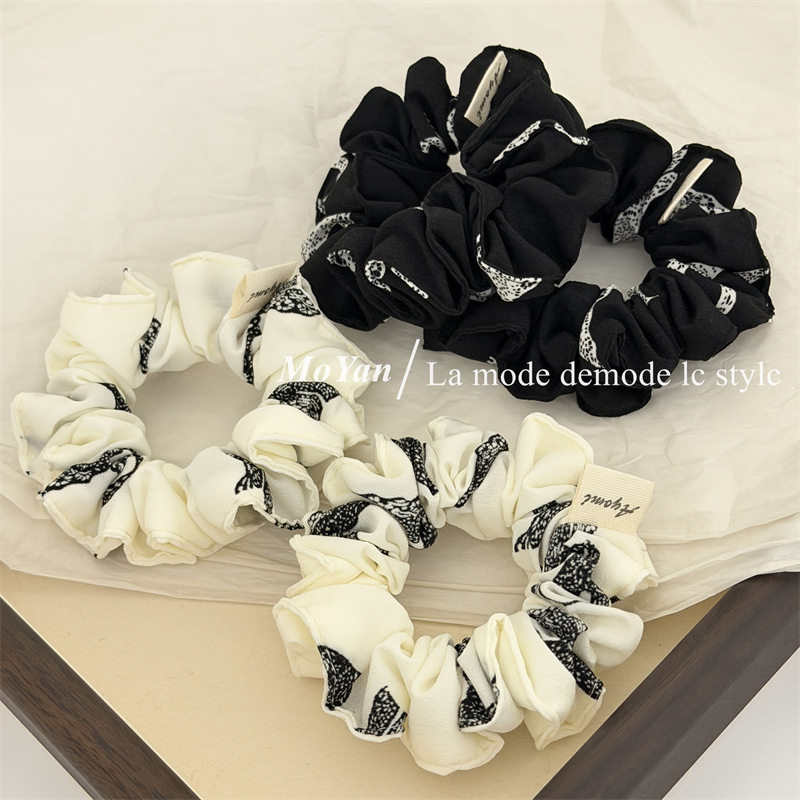 简约时尚水墨大蝴蝶结印花布艺小肠发圈复古气质发绳网红马尾头绳,饰品/流行首饰/时尚饰品新,发饰,淘宝优惠券,粉丝福利购,淘宝优惠卷