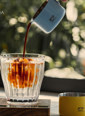 MUVNA慕威纳 意式咖啡星雨不锈钢萃取量杯浓缩咖啡杯100ml带刻度