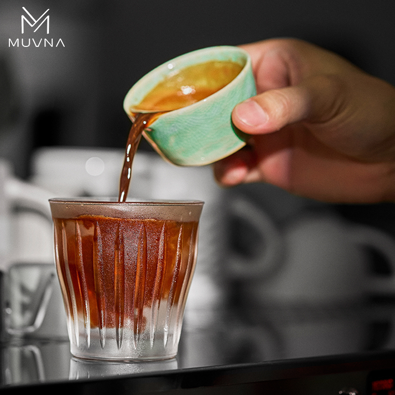 MUVNA慕威纳 意式咖啡萃取浓缩杯陶瓷冰裂纹盎司杯量杯闻香品鉴杯
