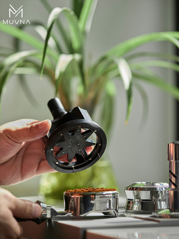 MUVNA慕威纳 意式咖啡针式布粉器可调节提莫布粉针均匀搅拌散粉针