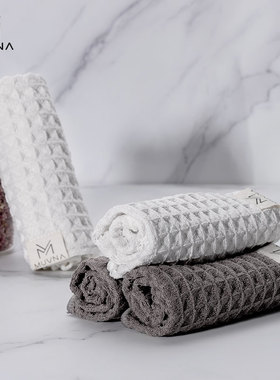 MUVNA 吧台清洁毛巾咖啡师专用抹布带挂绳小毛巾咖啡奶泡器清洗布