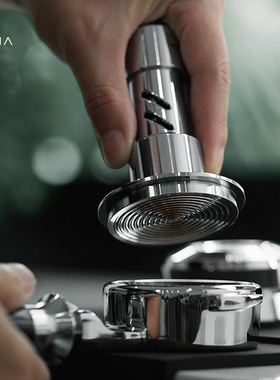 MUVNA慕威纳 意式咖啡布粉器可调节恒压铿锵冲击压粉器58mm压粉锤