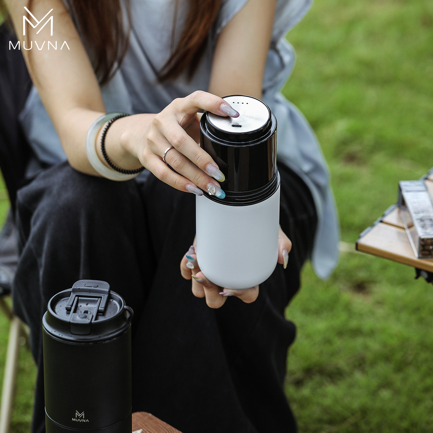 MUVNA便携式手冲咖啡研磨一体机