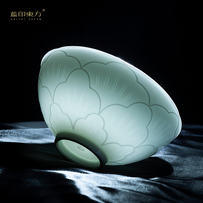 蓝印东方景德镇餐具套组碗家用高颜值陶瓷釉下彩饭碗国色天香餐具