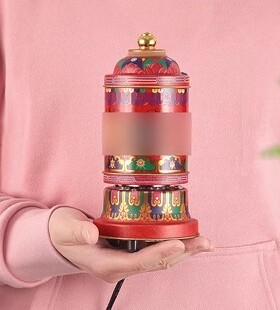 祥意电动转经简藏式合金电动