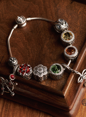 三千计纯银手链吊坠藏式男女款