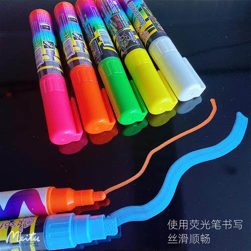 清朗 仿木框黑板支架式镜面大黑板广告牌手写可擦留言板光面黑板