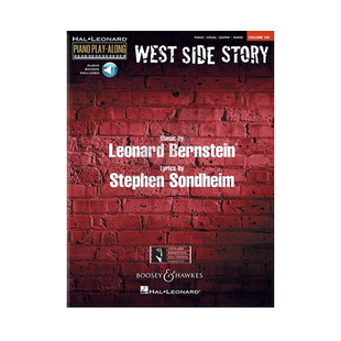伯恩斯坦 西区故事 声乐吉他和钢琴 含在线音频 海伦德原版乐谱书 West Side Story for Piano Vocal and Guitar HL00130738