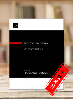 费尔德曼 室内乐作品集 卷二 研习小总谱 非演奏用谱 维也纳UE乐谱书 Feldman Instruments II for instrumental ensemble UE34793