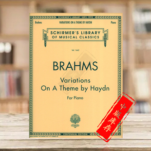 乐谱书 海顿主题变奏曲 希尔默原版 for HL50481741 勃拉姆斯 Haydn Brahms 钢琴独奏 Theme Variations Piano