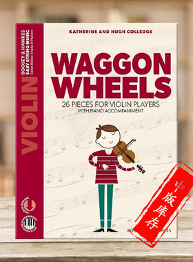 科里奇 车轮 小提琴和钢琴 附在线音乐下载 英国博浩原版乐谱书 Waggon Wheels Violin and Piano BH13553