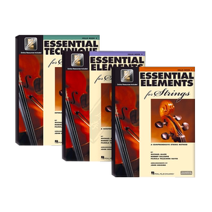 弦乐的基本要素 大提琴教材 附在线音乐 全套共一至三卷 海伦德原版乐谱书 Essential Elements for Strings with EEi Cello