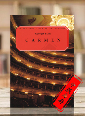 比才卡门 声乐总谱 钢琴缩谱 希尔默原版进口乐谱书 Georges Bizet 1 1 Carmen Vocal Score for Piano HL 50337190