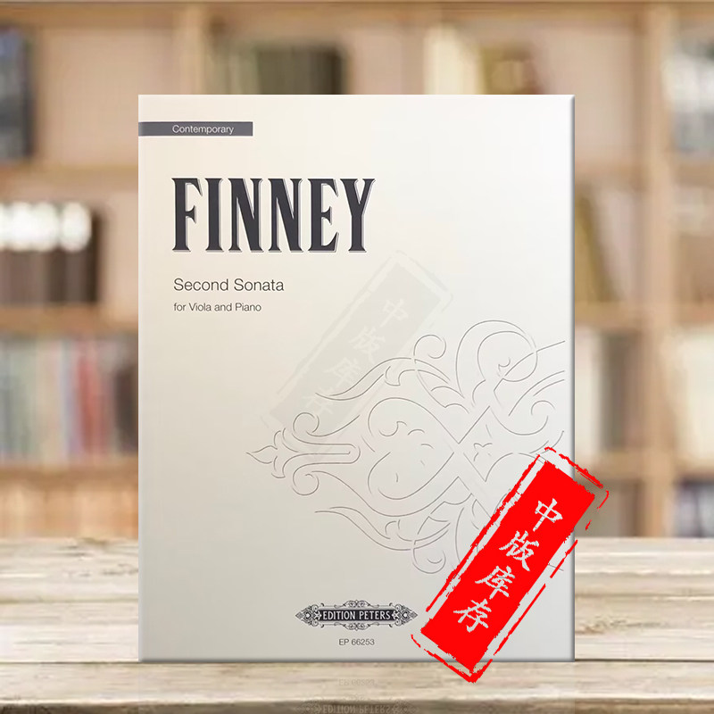 芬尼第二奏鸣曲 中提琴和钢琴 德国彼得斯原版进口乐谱书 Finney Sonata No 2 Viola and piano EP66253