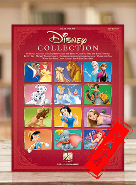 迪士尼选集 第三版 简易儿童钢琴和声乐选集 海伦德原版进口乐谱书 THE DISNEY COLLECTION 3RD EDITION HL00222535