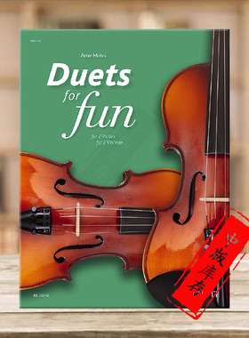 快乐二重奏 从文艺复兴到浪漫派时期的原作 两把小提琴 朔特原版进口乐谱书 Duets for Fun Violins  ED23342