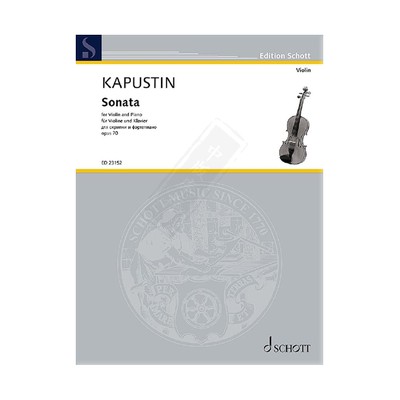 卡普斯汀小提琴奏鸣曲作品附钢琴