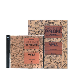 管弦乐困难片段测试 中提琴独奏 CD可单拍 德国朔特原版进口乐谱书 Test Pieces for Orchestral Auditions Viola Q7852