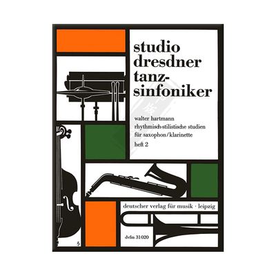 哈特曼萨克斯或单簧管乐谱书