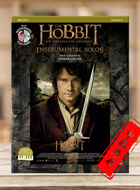 The Hobbit An Unexpected Journey Instrumental Solos 含CD Alfred原版乐谱书 00-40982