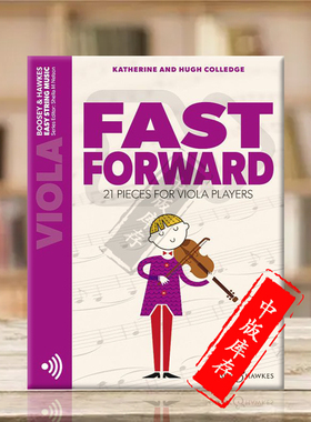 科里奇向前冲 21首中提琴作品 附在线音频 博浩原版乐谱书 Colledge Fast Forward pieces for viola players BH13831