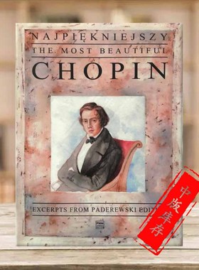 肖邦 美丽的作品选集 钢琴独奏 波兰PWM原版乐谱书 Chopin The Most Beautiful Chopin for Piano Excerpts PWM9889