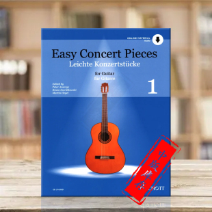 附在线下载 朔特原版 乐谱书 浅易音乐会作品 Konzertstucke 吉他独奏 eichte ED21636D 卷一