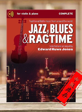 爵士蓝调和雷格泰姆 选自世界各地传统小提琴音乐 附在线音乐 博浩原版乐谱书 Jazz Blues and Ragtime Violin BH13893